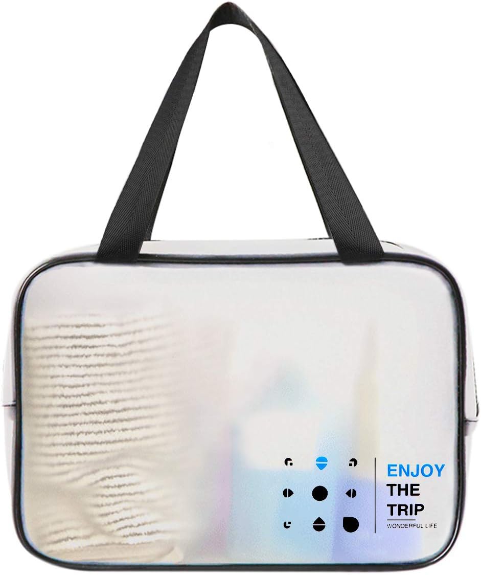 Hanging Toiletry Bag Waterproof - Small Travel Foldable Wash Bag for Men, Women Makeup Bag with 4 Compartments, High Quality Zipper Cosmetic Bags