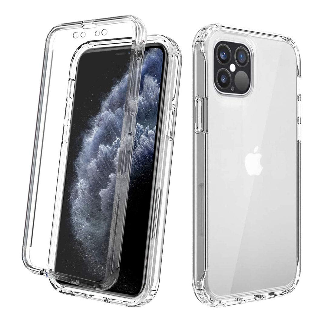 Apple iPhone 11 Pro 5.8" Case, iPhone 11 Pro Front and Back Case, Transparent Clear Fully Protection PC Hard Soft Cover Bumper Shockproof For iPhone 11 Pro