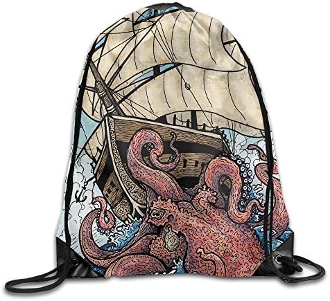 Giant Octopus Youth Drawstring Outdoor Travel Sport Backpack