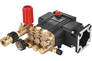 VEVOR Horizontal Triplex Pressure Washer Pump, 3/4" Shaft, 3300 PSI, 3.0 GPM, Replacement Power Washer Pumps Kit, Parts Washer Pump, Compatible with Simpson MorFlex Models 40224, 40225, 40226 etc.