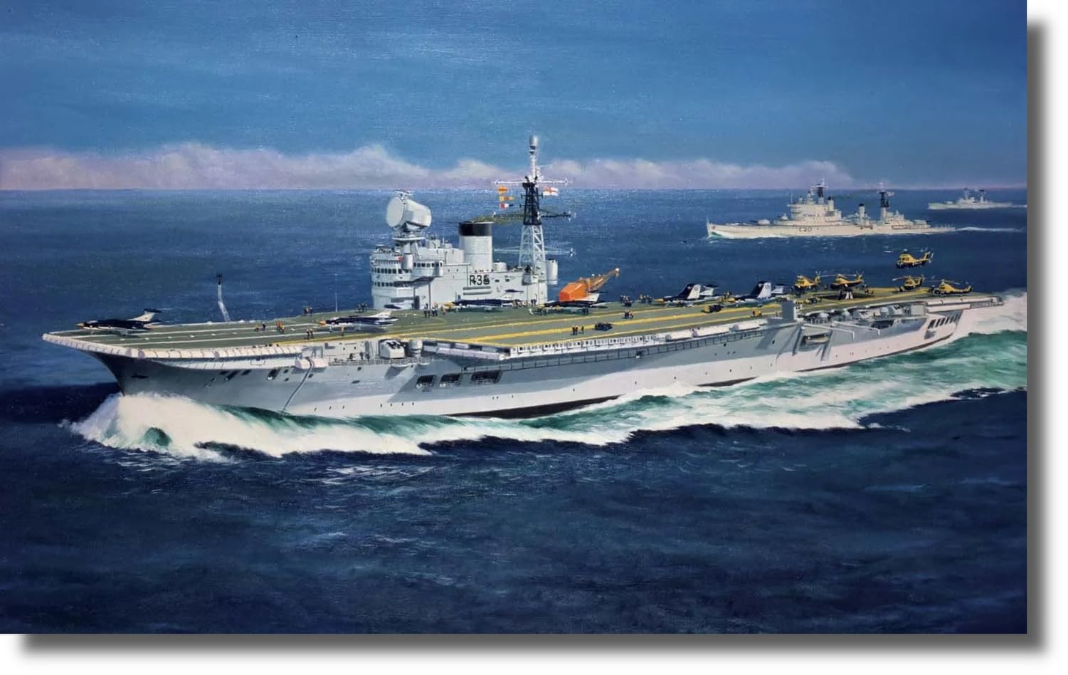 Airfix Vintage Classics Set - A04201V HMS Victorious - Plastic Model Ship Kits for Adults & Children 8+, Set Includes 94 Pieces - 1:600 Scale Model Ship Set