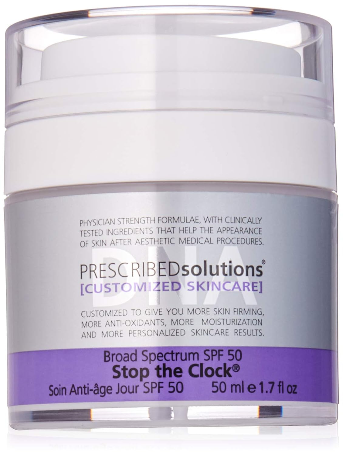 PRESCRIBED Solutions Stop The Clock Sunscreen, SPF 50, 1.7 Fl Oz
