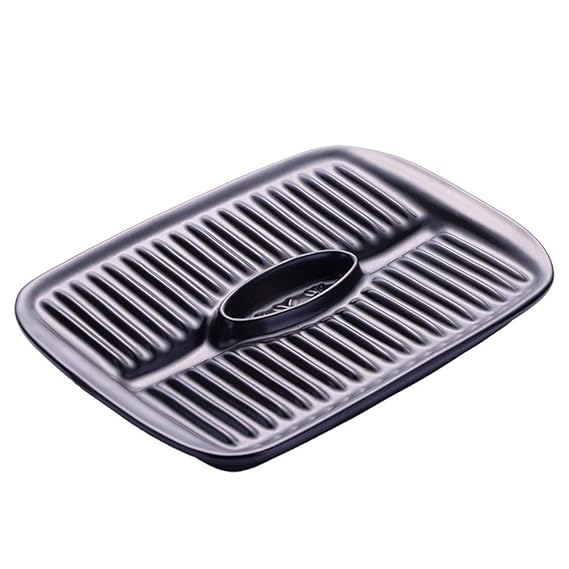 CHUN LING Parrilla de Hierro de microondas, Quemador Doble ...