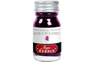 J. Herbin Fountain Pen Ink - 10 ml Bottled - Rose Cyclamen