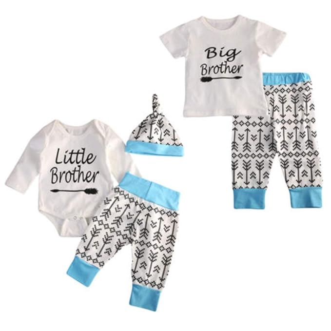 matching baby boy and brother outfits