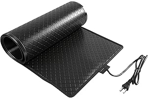 21.3" x10ft Outdoor Snow Melting Mat,Heavy-Duty PVC Heated Walkway Pad with Anti-Slip Texture,110V 385W for Driveways, Stairs