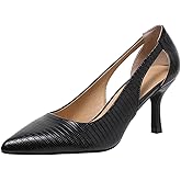 Bplangat Women's Pumps Pointed Toe Pump Shoes Kitten Heel Comfort Cut Out Dress Shoes for Office Wedding Party Dressy Casual, US Size 5-11