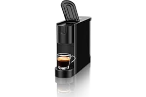 CHULUX RectoCafé Espresso Machine for Nespresso Original Capsule Pod, 20 Bar Professional Italian Pump Coffee Machine, Extra Mini Espresso Maker for Home & Office, Black