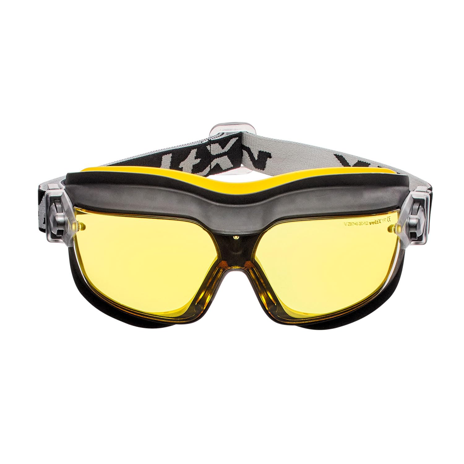 voltX GT DEFENDER Compact Ventilated Safety Goggles Yellow, CE EN166FT Certified, Anti fog coated. Includes Microfibre carry bag. — image 1