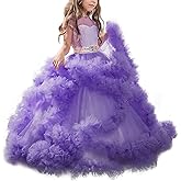 Stunning V-Back Luxury Pageant Tulle Ball Gowns for Girls 2-12 Year Old