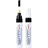 Uni-Ball Uni Paint PX-30 Oil-Based Paint Markers, Broad Line (8mm), Black, 2 Count
