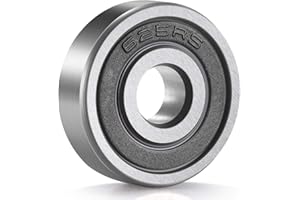 ANCIRS 10 Pack 625-2RS Deep Groove Ball Bearings, 5x16x5mm High Speed Miniature Bearings, Double Rubber Sealed and Pre-Lubricated, 625-RS