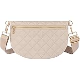 Ahdoma Crossbody Bags for Women Quilted Crossbody Bags Puffer Puffy Sling Purse Belt Bum Bag Fanny Pack for Women Gift