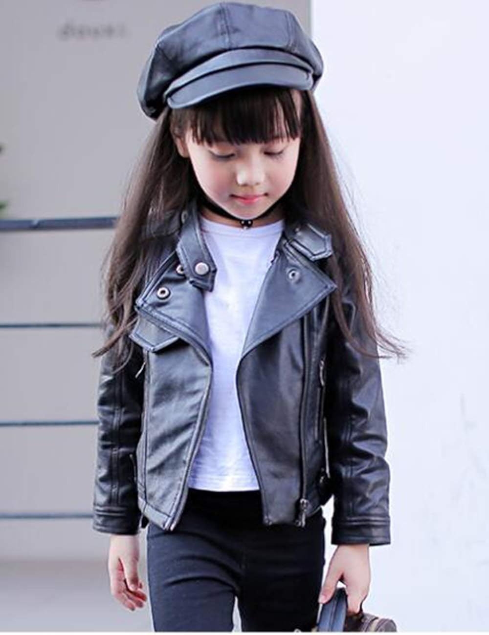 childrens faux leather jacket