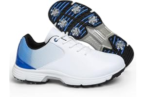 THESTRON Waterproof Golf Shoes for Men Spikeless Outdoor Golf Sport Training Sneakers Classic Mens Golf Trainers Size 13 14 …