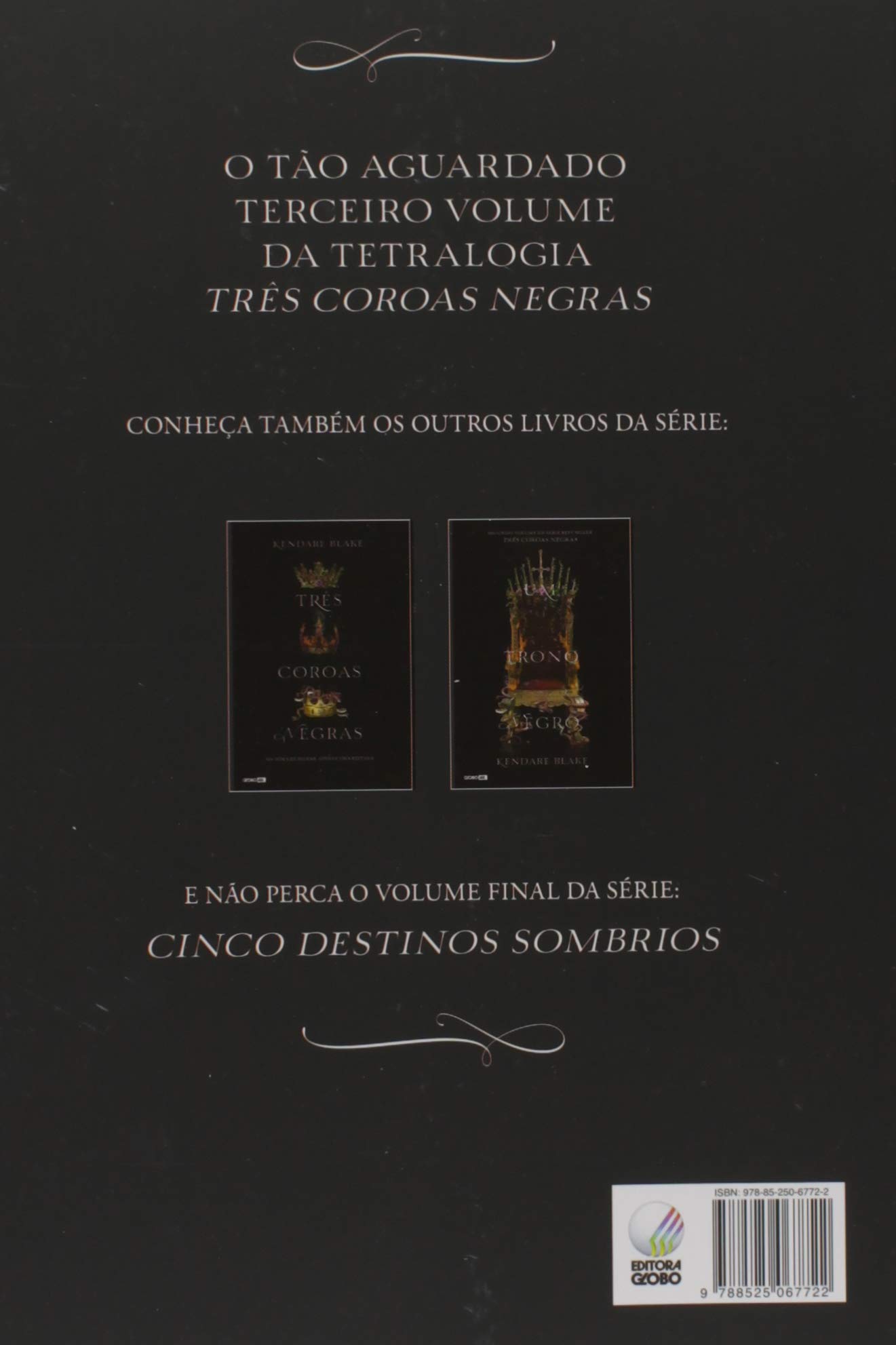 Livro 'Dois reinos sombrios' por Kendare Blake