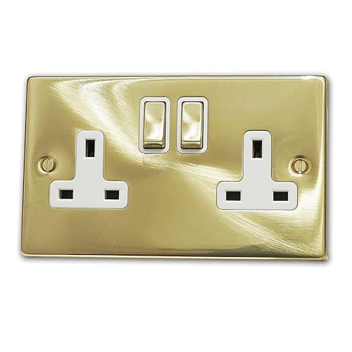 Varilight 2 Gang 13 Amp Double Switched Socket Dimension Screwless