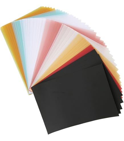 Colored Translucent Paper For Crafts 120 Sheets Colored Vellum Paper ...