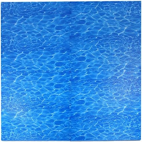 Easimat Water Effect Tile Mat Interlocking Paddling Swimming Pool/Garden Floor Protector (4)