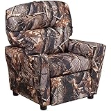 Flash Furniture Contemporary Camouflaged Fabric Kids Recliner with Cup Holder