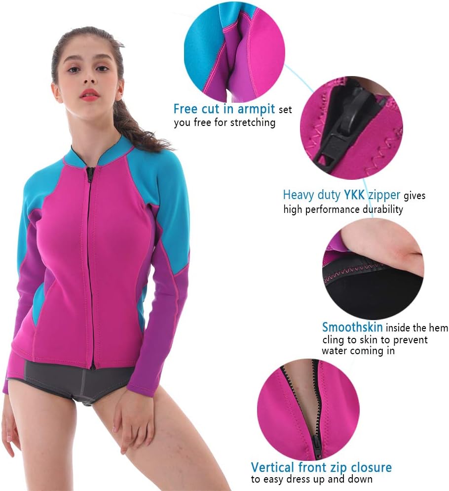 womens wetsuit top for swimming