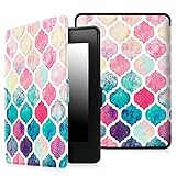 Fintie Case for Kindle Paperwhite - Premium Thinnest and Lightest PU Leather Cover Auto Sleep / Wake for All-New Amazon Kindle Paperwhite (Fits All 2012, 2013, 2015 and 2016 Versions), Moroccan Love