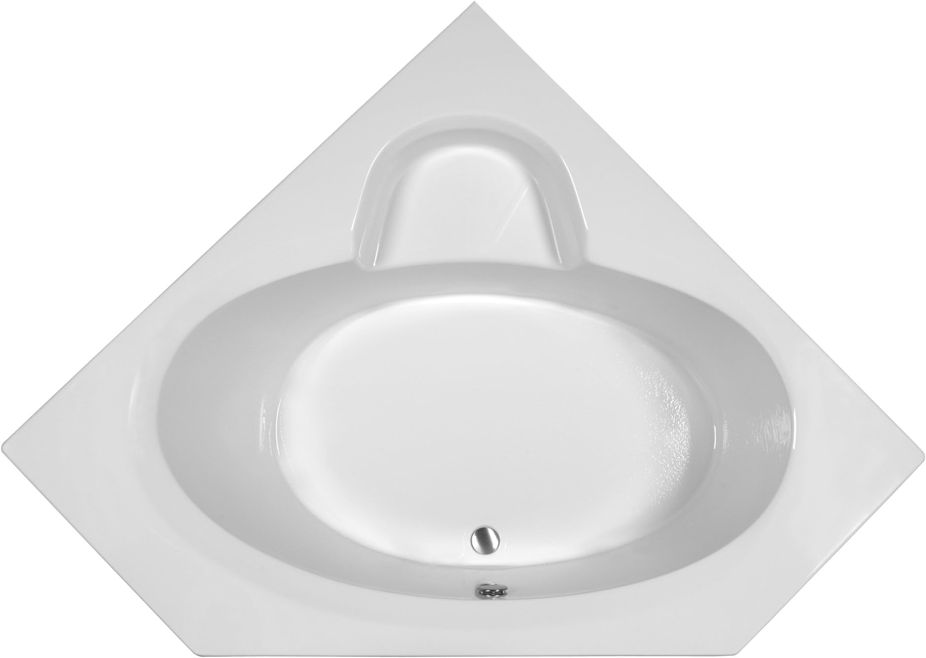 Reliance R6060SCS-W Seated Corner Soaking Bath, 59-Inch by 59-Inch by 18.75-Inch, White, White
