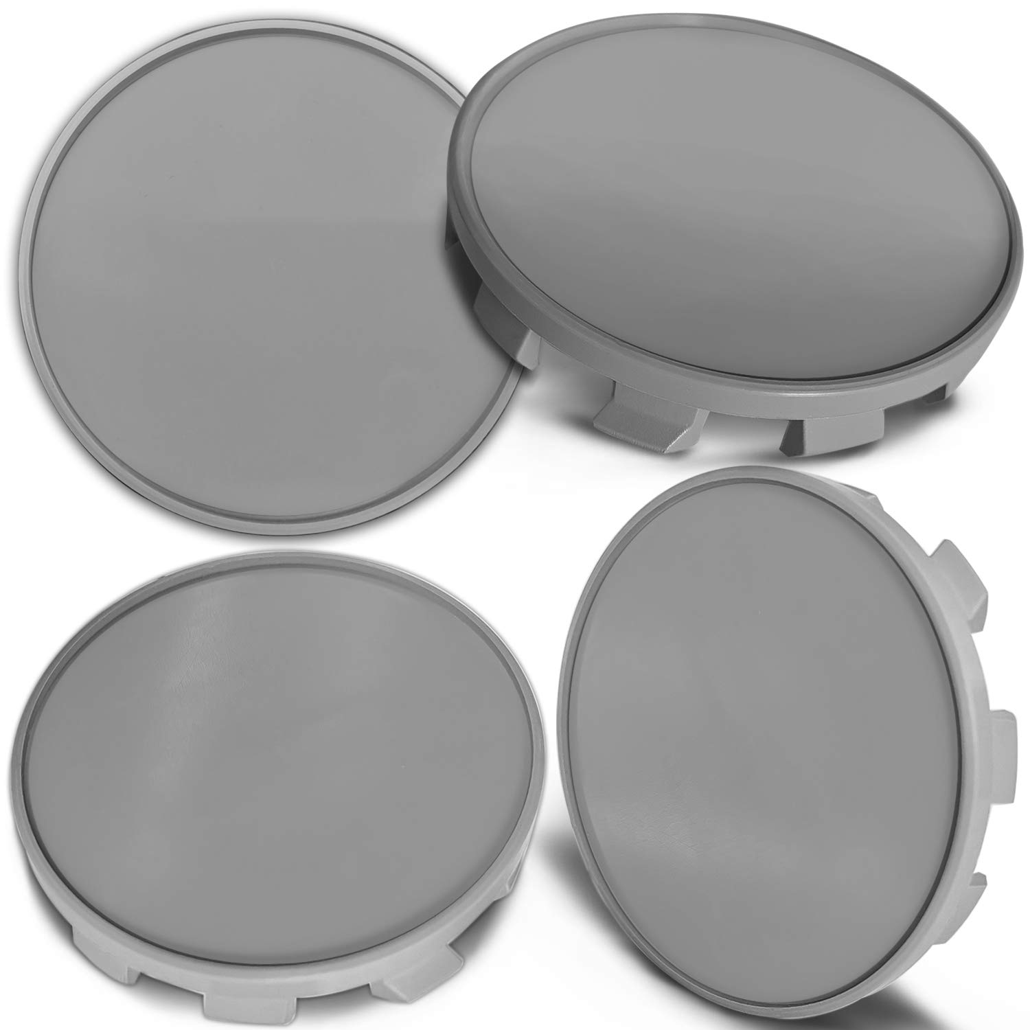 Biomar Labs 4 x 68mm Wheel Centre Alloy Hub Center Caps Compatible with BMW 36136783536 Hubcaps (Gray CBS 0)