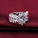 NYKKOLA Fashion Elegant 925 Silver Jewelry Austrian Crystal Sunflower Lucky Ring Wedding Ring(O)