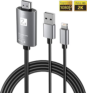 HDMI Cable Adaptador 1080P Digital AV a HDMI Transmitir Audio ...