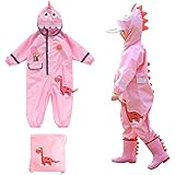 SSAWcasa One Piece Rain Suit Kids,Unisex Toddler Waterproof Rainsuit Rain Coat Coverall