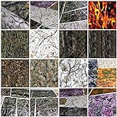 Hydrographic Film 6+ Samples Pack 2m 20' Sq Ft True Timber Camo Flames Skulls Scraps Hydro Graphics Film Dip Kit