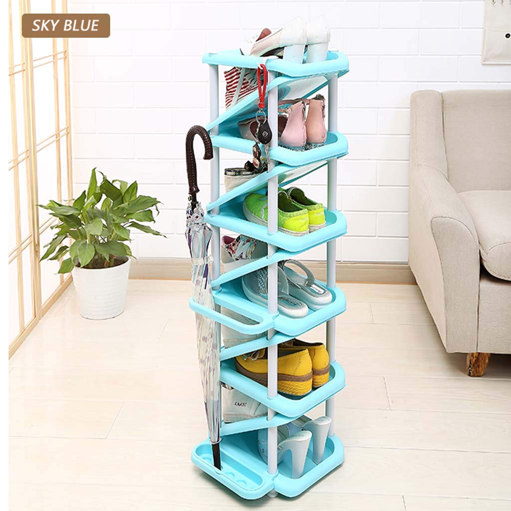 Tao Modern Plastic Shoe Rack, Coat Rack, Household Storage Rack