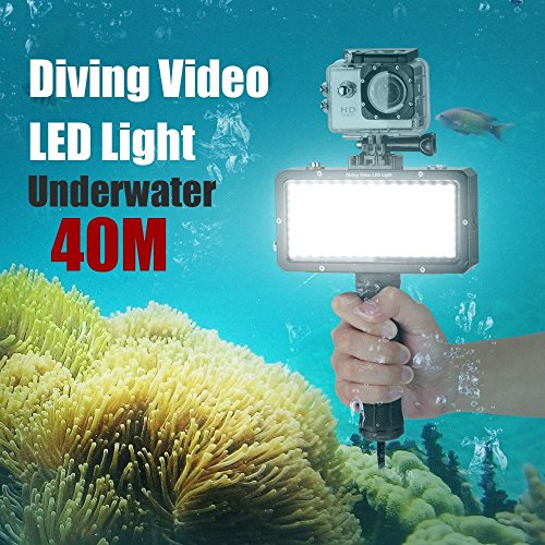 Mcoplus LE-120Y 25M /82ft 5500K Waterproof Video LED Underwater light Diving Lamp for Digital Gopro Camera,Campass,Gopro Mount and Camera Hot Shoe Mount with Built-in Lithinum Battery - Thumbnail 7