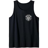 2 Sided Hell and Steel Skull Pistons Vintage Motorcycle Tank Top