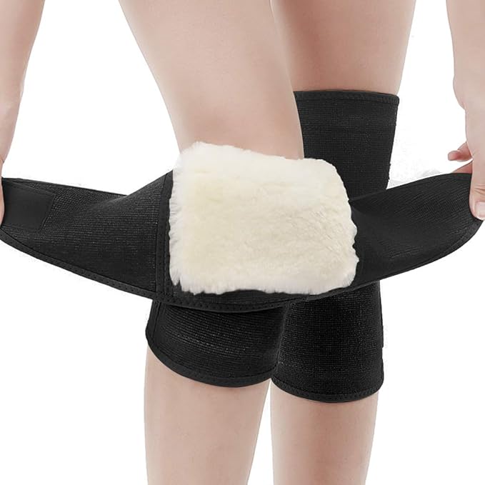 Unisex Seniors Protective Knee Pads,Super Soft Comfy Cashmere Thermal