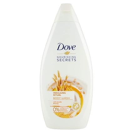 Dove Nourishing Secrets Indulging Ritual Body Wash with Oat Milk and Honey, 16.9 Ounce (500 ml)