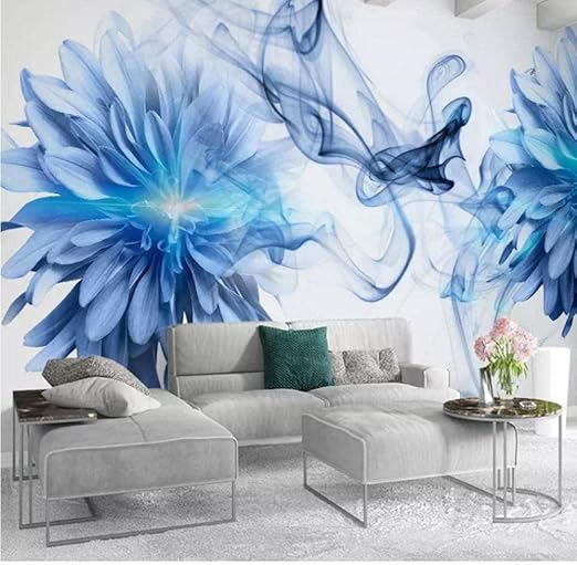 Amazon Bosakp カスタム壁画壁紙3d アートブルースモッグ写真壁画リビングルームテレビソファ背景壁の装飾 280x0cm 壁紙