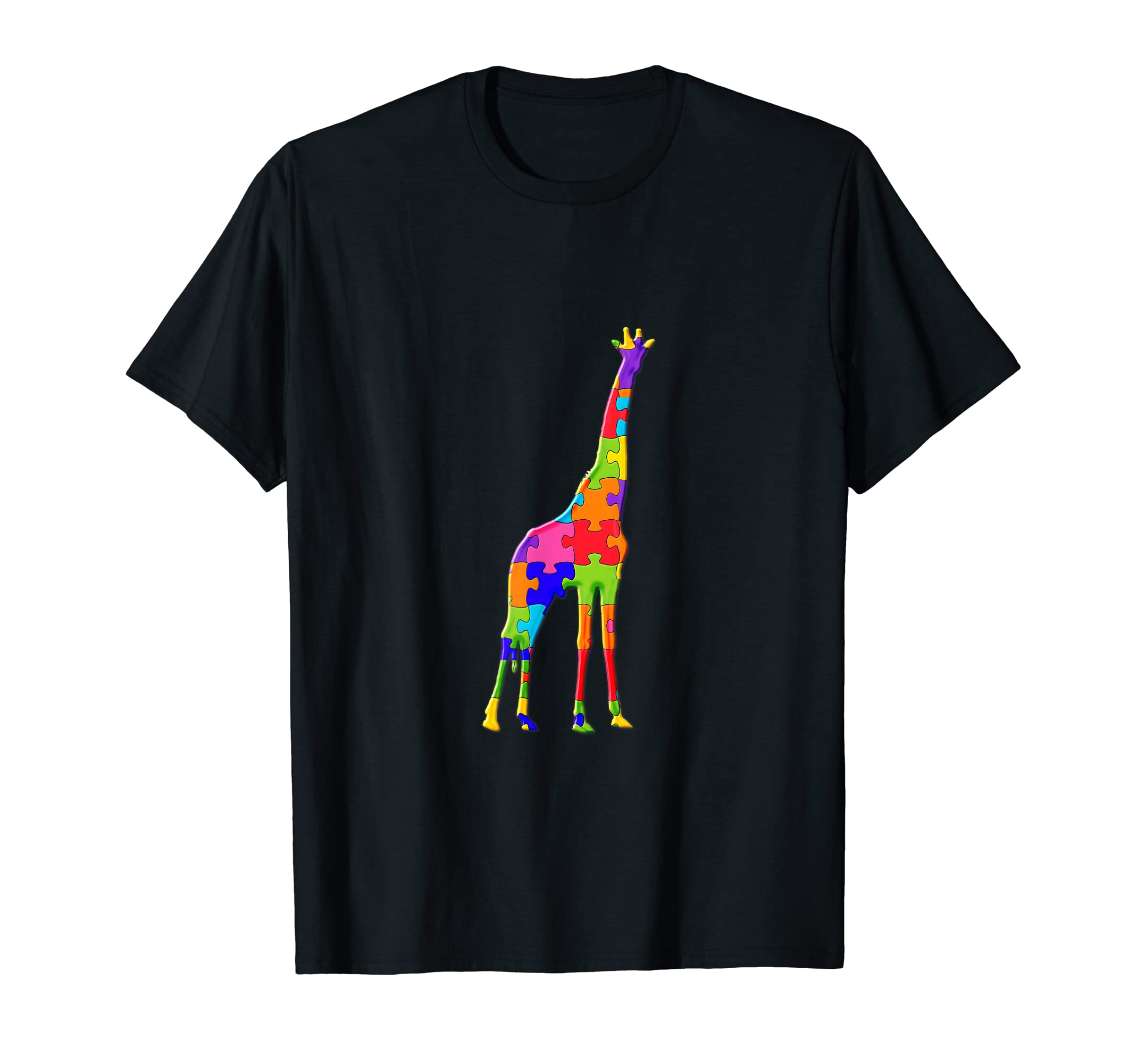 Giraffe zoo Tallest Animal Jigsaw Autism Puzzle T-Shirt