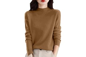 SERYU Sweaters for Women Half Turtleneck Long Sleeve Trendy Jumper Knitted Pullover Warm Sweater Tops