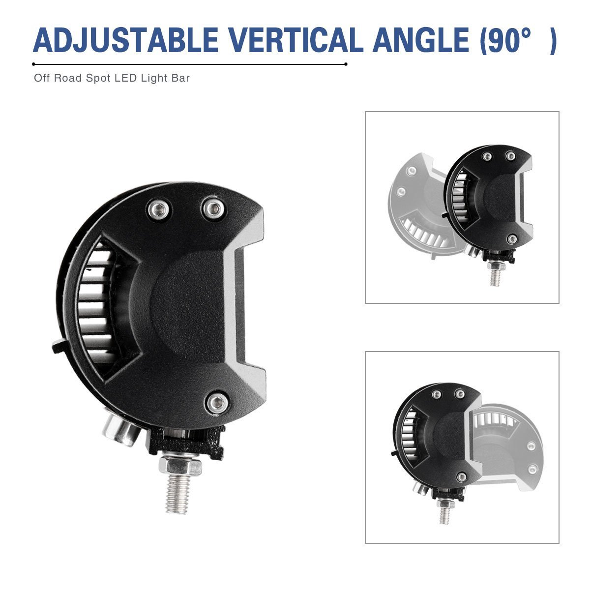 LED Light Bar ,SOLCO 2PCS 4 inch 18W Spot Beam Cree LED Work Light Led Bar Off Road IP67 Waterproof Fog Lights Driving Lights for Pickup Camper Jeep Trucks SUV UTV Tanks 4WD Van ATV,1 Year Warranty