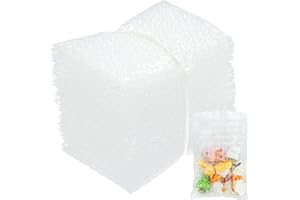 SEUNGCH 50-Pack 4"x6"Clear Bubble Out Bags for Packing & Shipping – Double-Wall Bubble Cushioning Pouch for Moving & Fragile small Items Storage