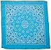 Carolina Have, A, Hank Paisley Bandannas, 22-Inch by 22-Inch, Light Blue