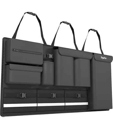 Tumukiw Trunk Organizer For INEOS Grenadier (2020-2025) - Left Side Storage Bag, Black Oxford Cloth - View #10