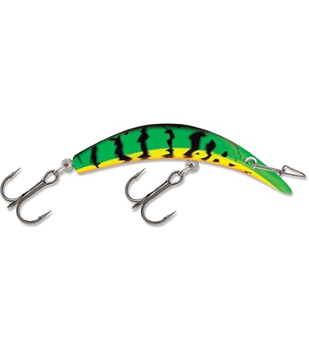 Yakima Worden's Flat Fish Lure - 1 1/2 Inch, Rainbow Color, Classic Trolling Crankbait For Trout & Salmon