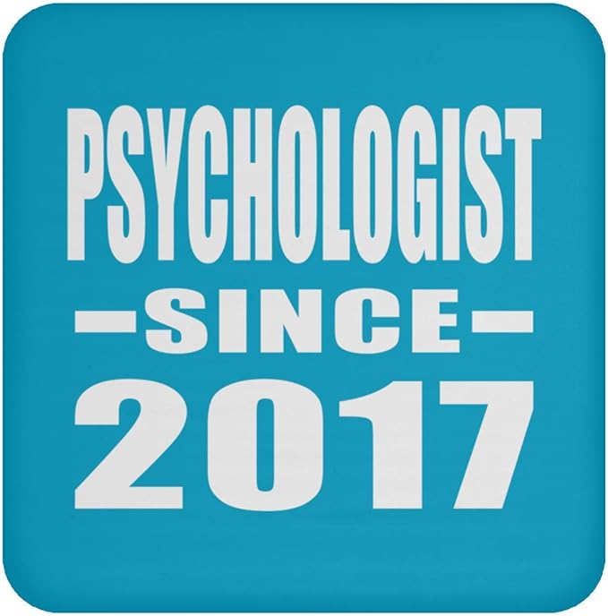 Psychologe seit 2017 – Getränke-Untersetzer, Rutschfeste Unterseite aus