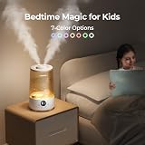Homvana Humidifier 3.6L Cool Mist 34H Runtime 16dB Night Light Grey view 5