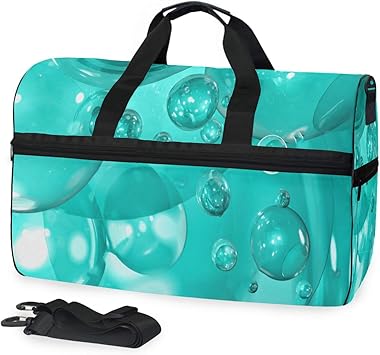 turquoise gym bag