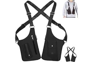 Shoulder Bag for Men,Premium Leather AdjustableUnderarm DoubleShoulder BagFor Men & Women