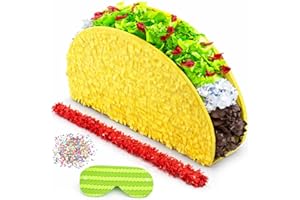 Jergrim Taco Tuesday Piñata (Small Stick Included) 17"x 11"x3" Perfect for Taco Bout Parties, Decorations, Birthday piñata, F